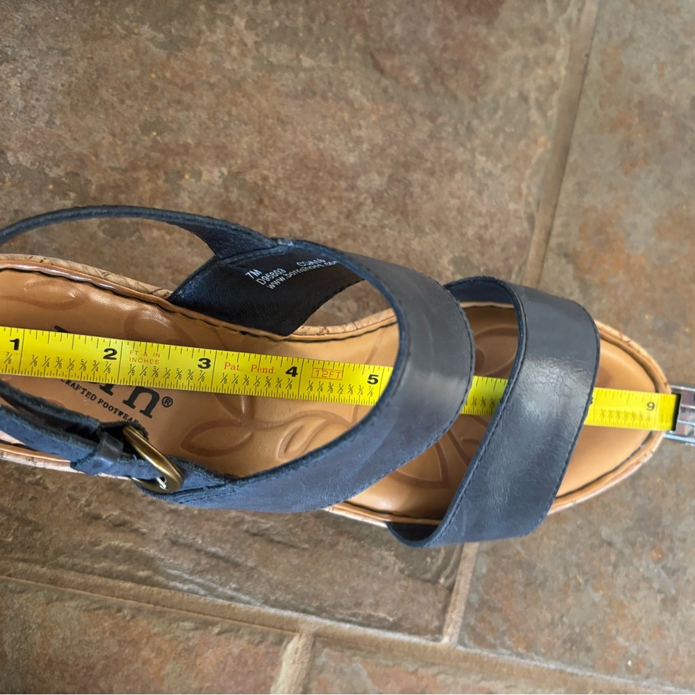 Bórn black leather platform sandals - Picture 10 of 10